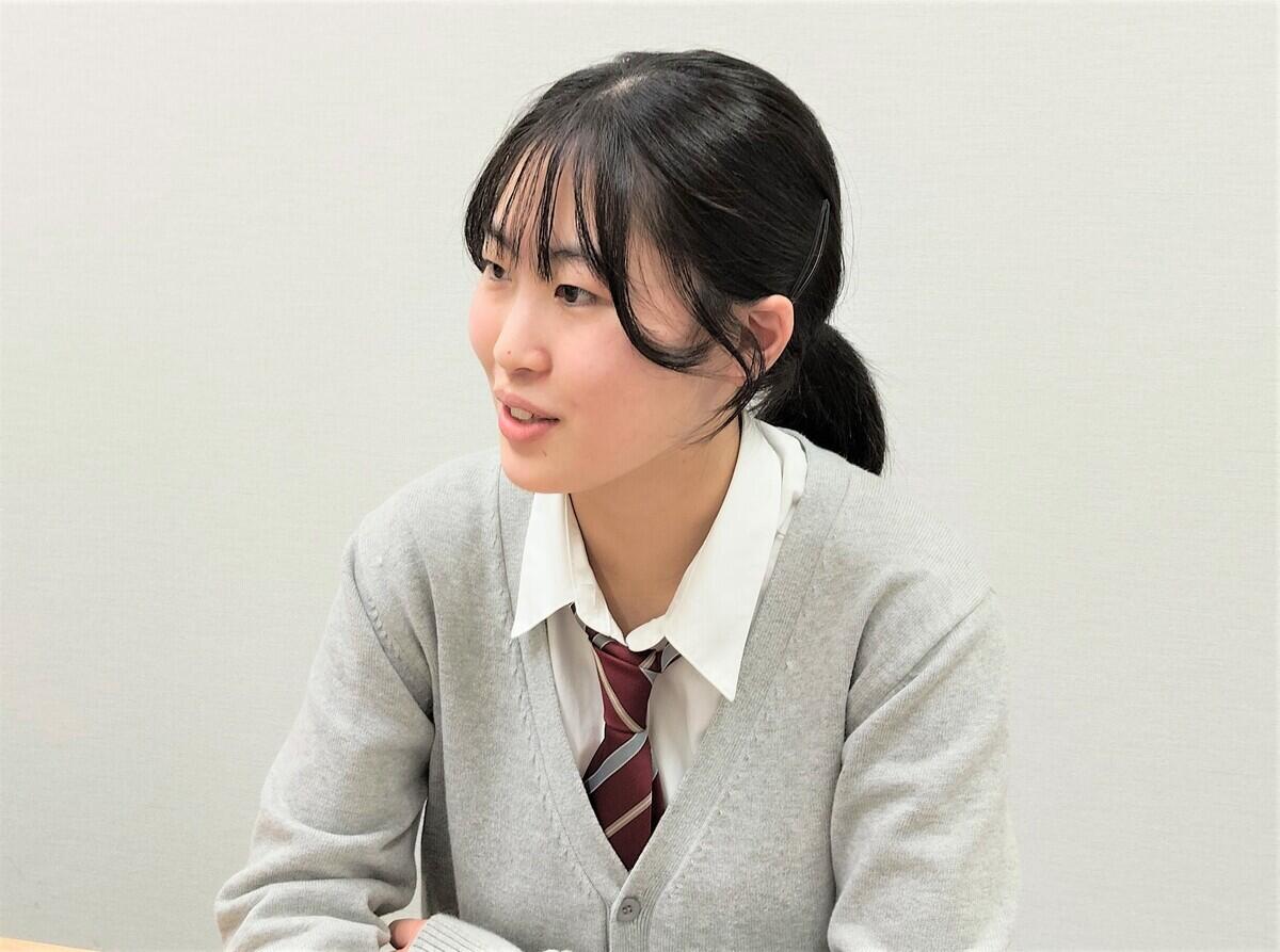 一つひとつの質問にたくさんの思いを話してくれる生徒