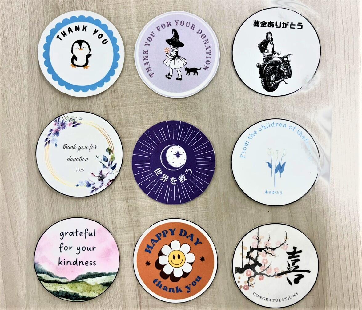 つながり隊で頭を悩ませながら作成したステッカー