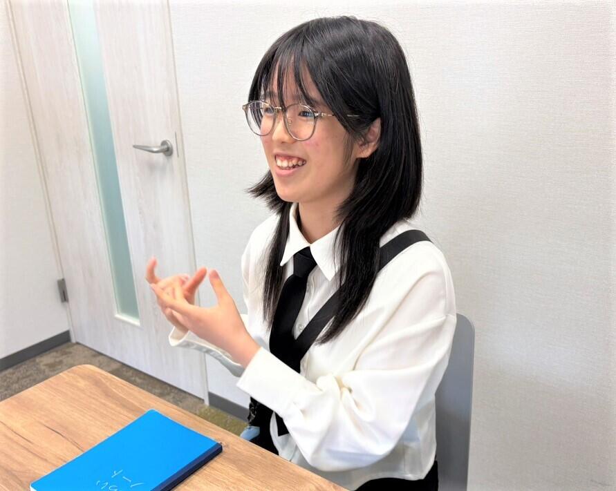 笑顔でたくさん質問に答えてくれました