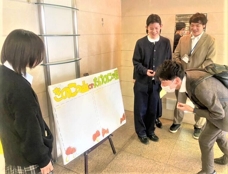 楽しそうな雰囲気で挨拶運動の準備から実行時まで行えていて、とても頼もしいおおもり隊