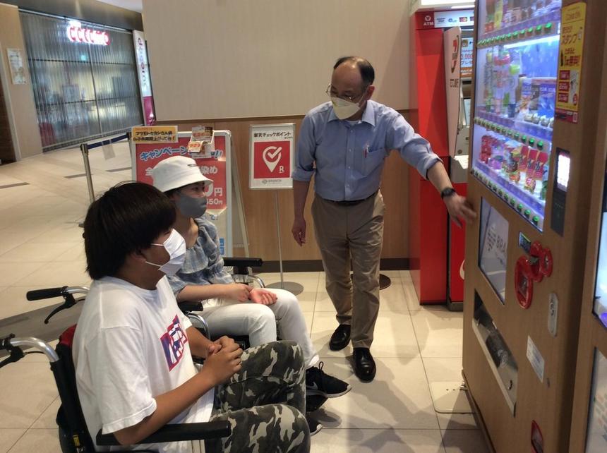 車いすでの実習の様子