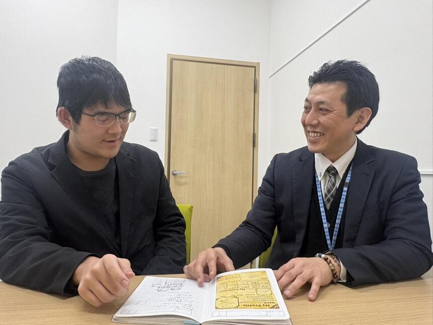 生徒と中村コーチ