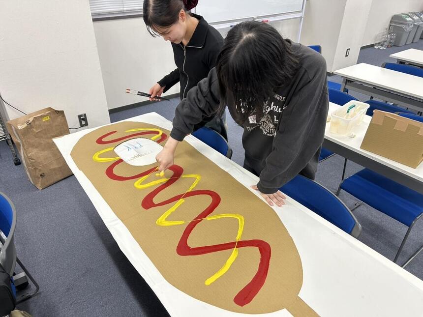 実行委員の生徒が準備を進めてくれています