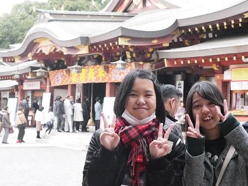 神社前