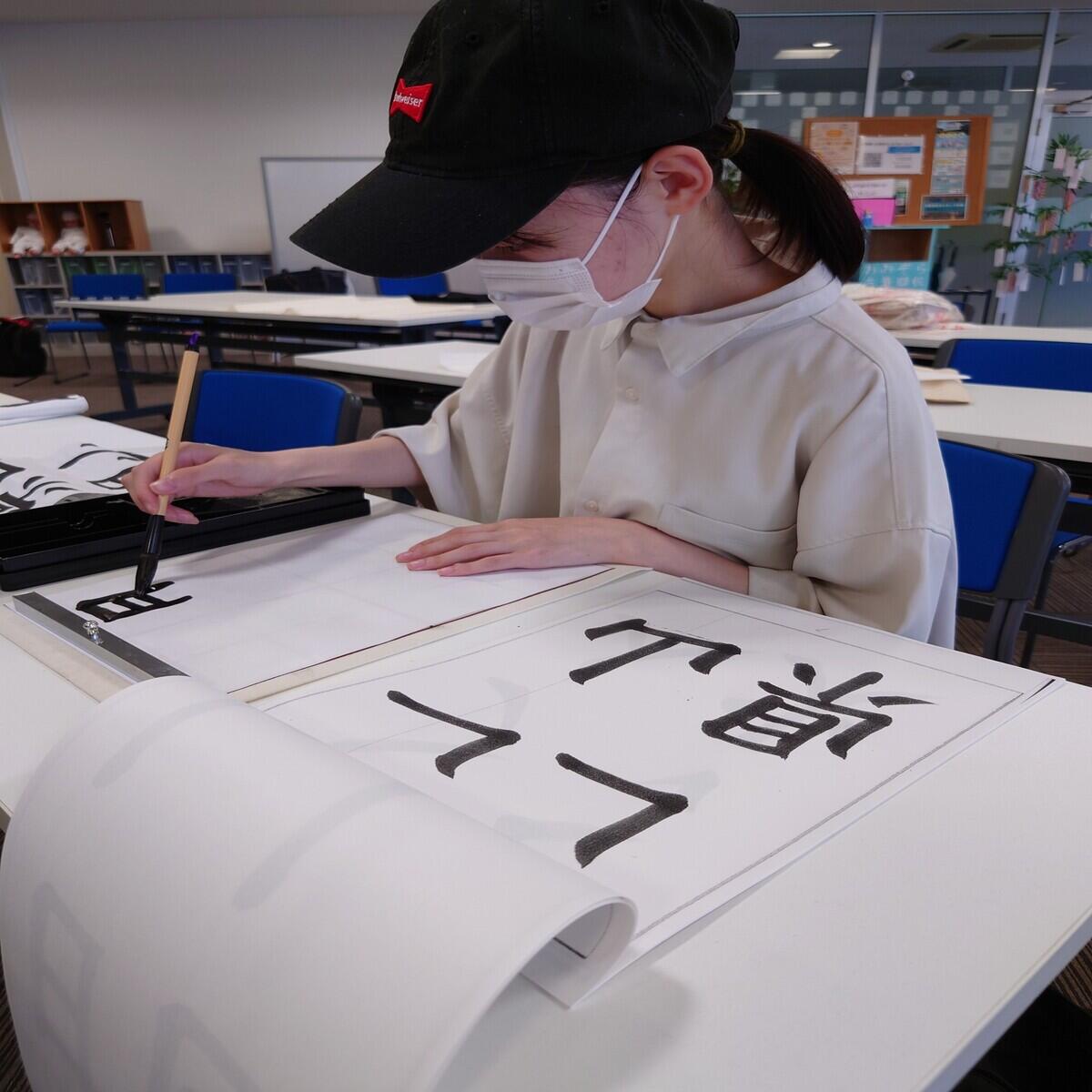 一文字一文字真剣に、そして丁寧に書いていました