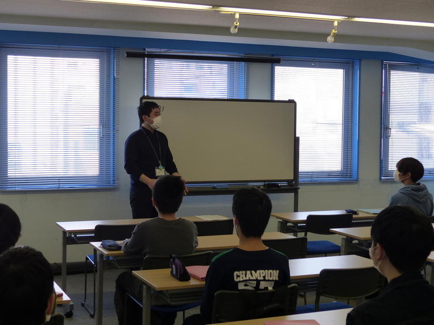 登校日可能日の授業の様子