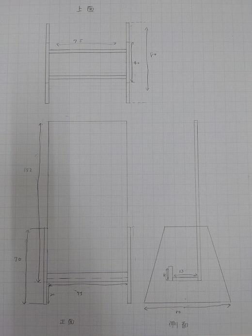 住環境デザインコースの生徒が作成した図面　