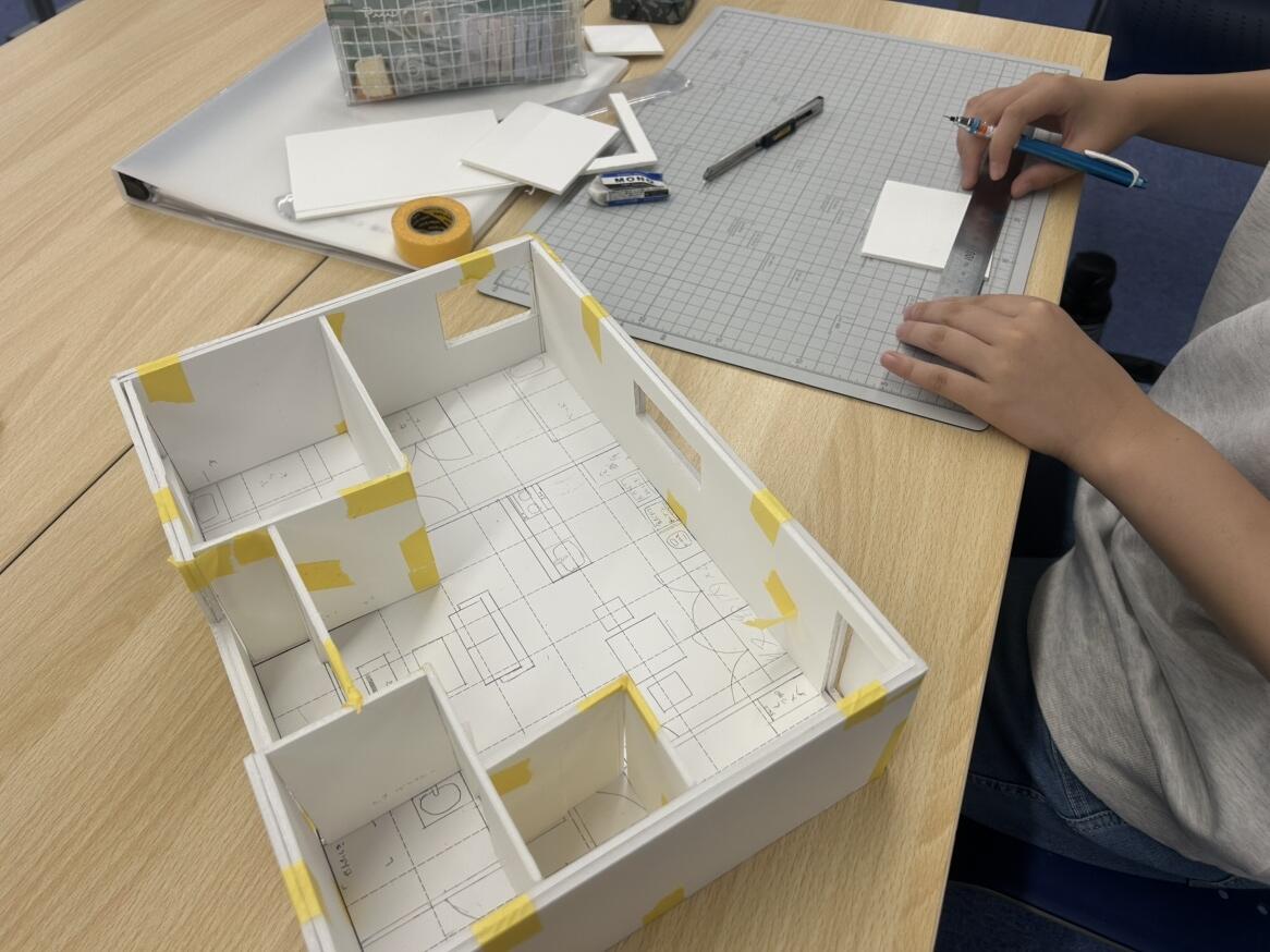 模型制作の様子