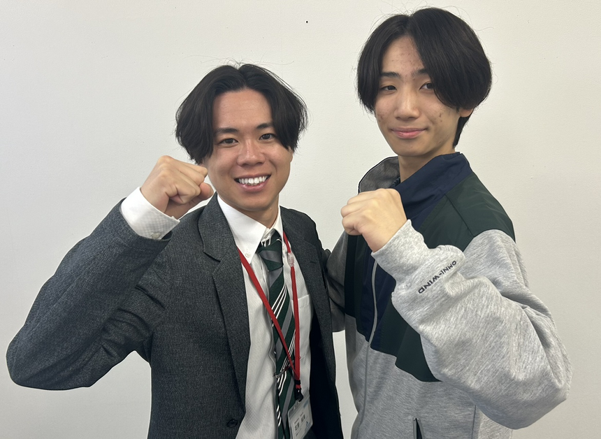 インタビューにこたえてくれた生徒