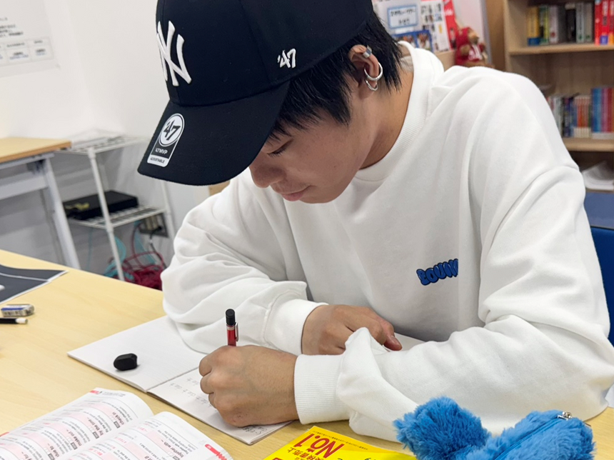 進学コースでインタビューに答えてくれた生徒