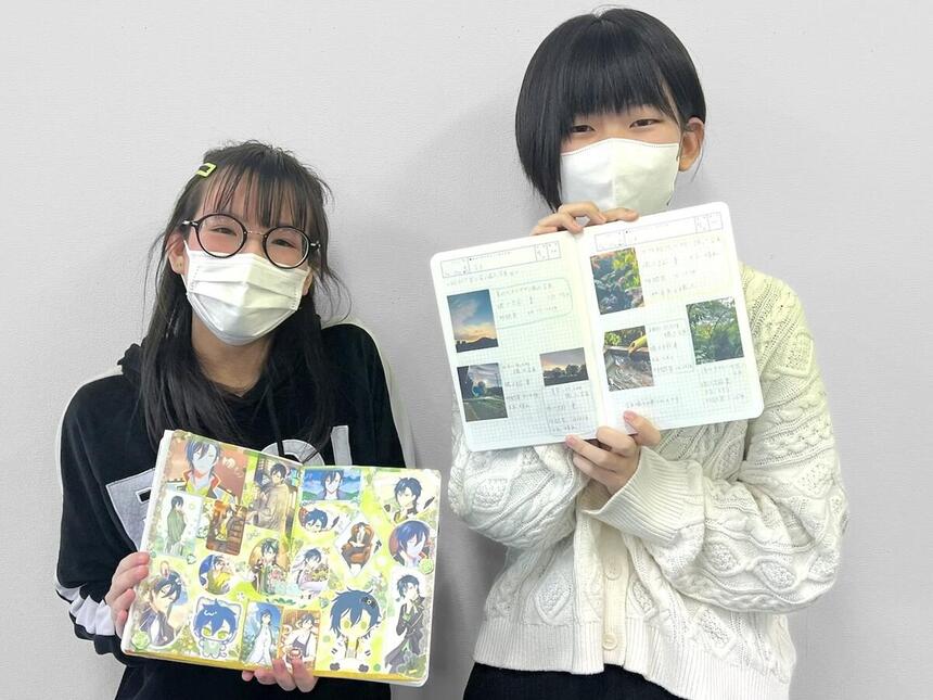 みらいノートを持った生徒