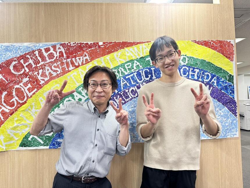 生徒(左)とコーチ(右)の写真