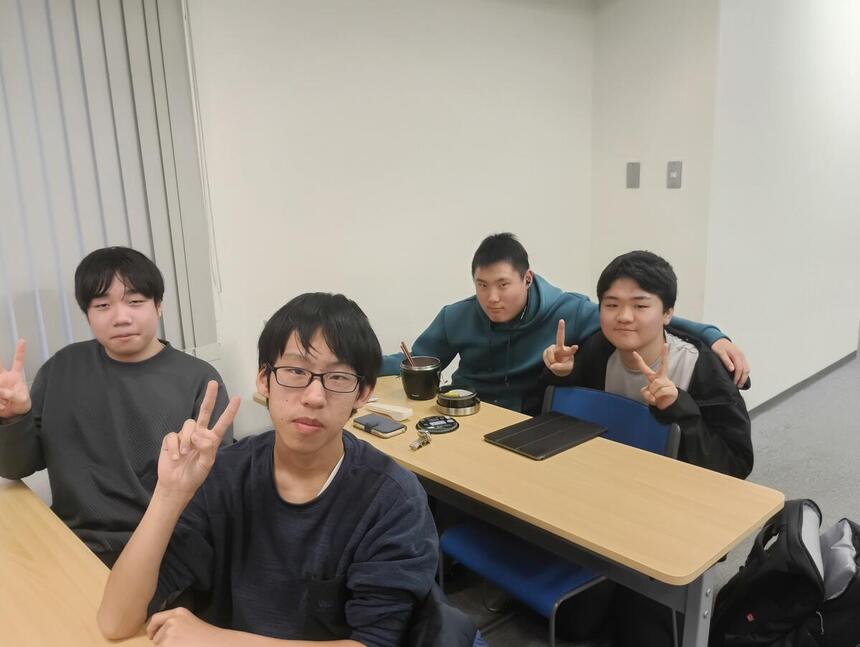 インタビューに応じてくれた生徒の写真