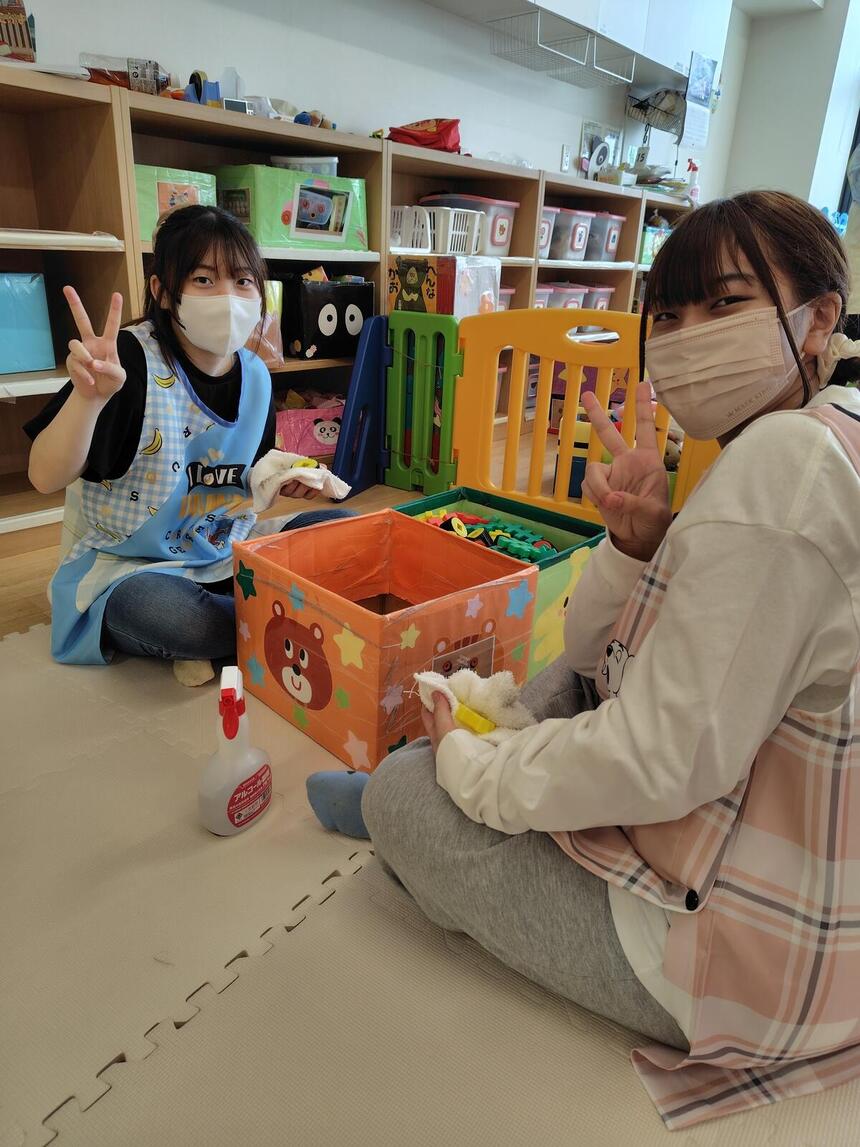 保育実習でワクワクドキドキしながら楽しく参加する春日部キャンパスの生徒