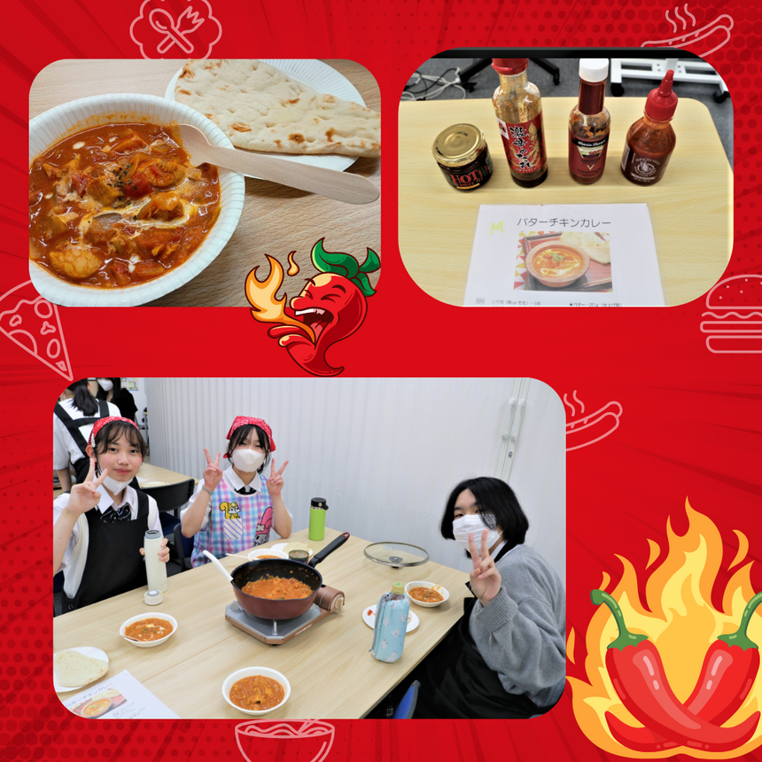 春日部キャンパスのみらかけ「激辛チャレンジ」で果敢に挑戦して大満足な生徒たち
