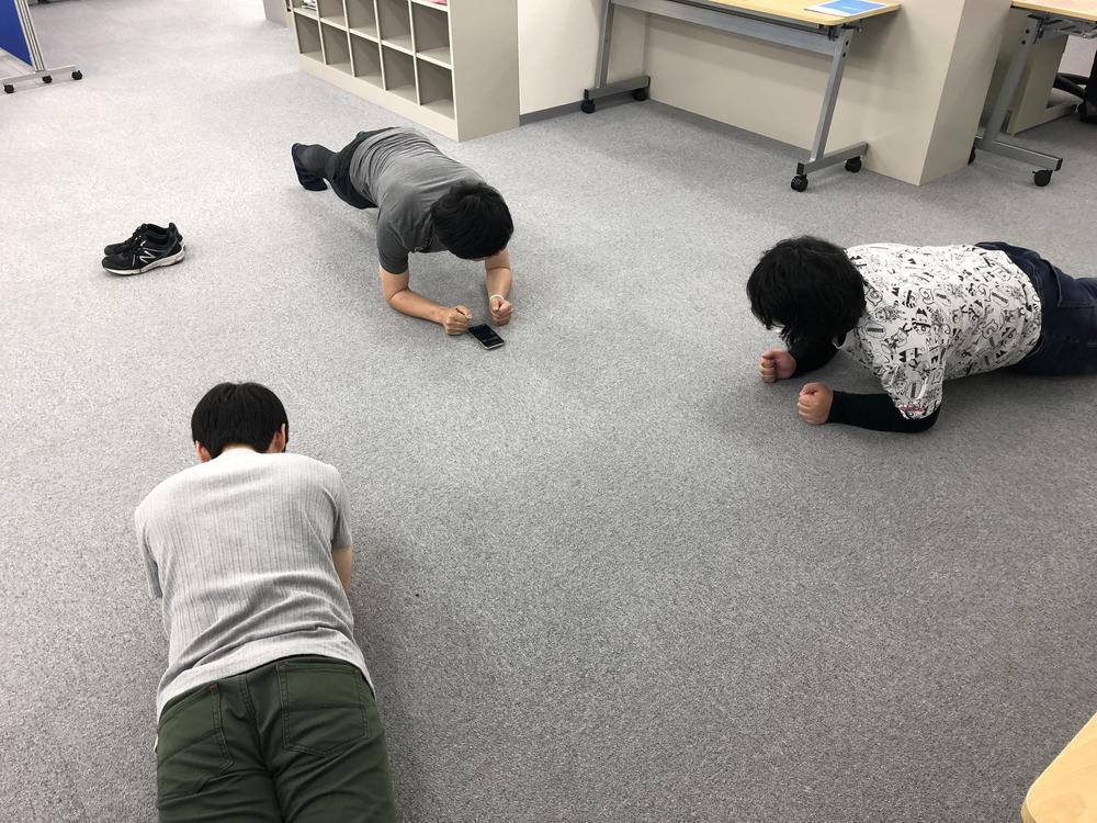 トレーニング中