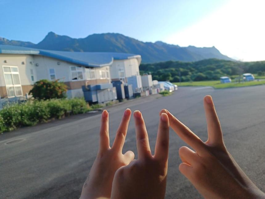 屋久島で生徒が撮影した写真