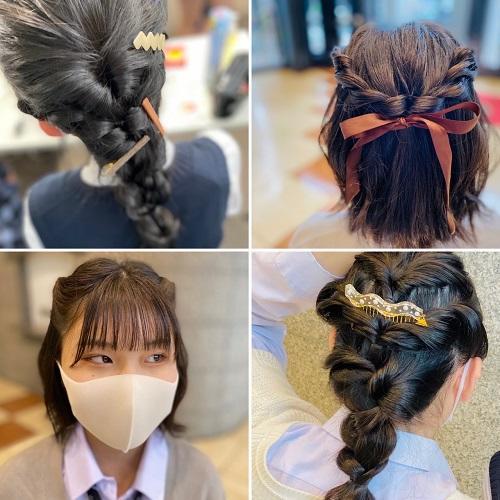 みらいの架け橋レッスン 簡単ヘアアレンジ実践 編みおろし ねじり編みに挑戦 写真撮影しました 10 15 キャンパスブログ 埼玉県 川越キャンパス 通信制高校 ならktcおおぞら高等学院