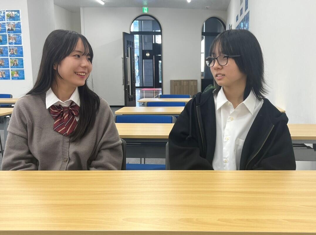 生徒インタビューの様子