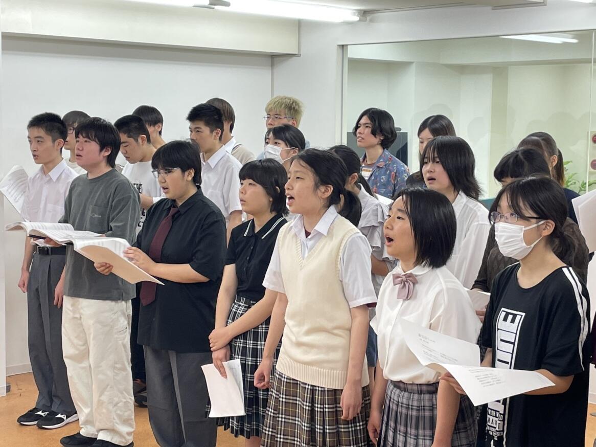 全国学校音楽コンクールの撮影の様子