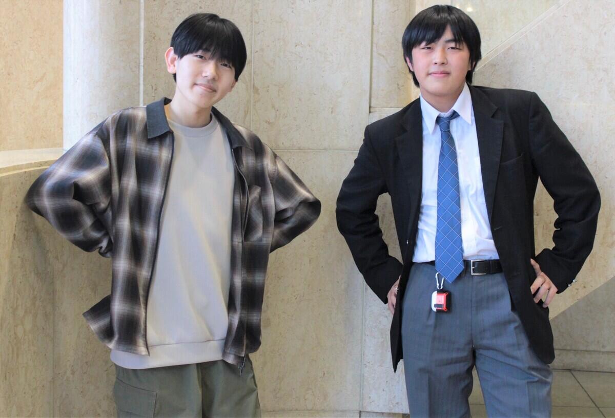 制服紹介をしてくれた2年生の生徒