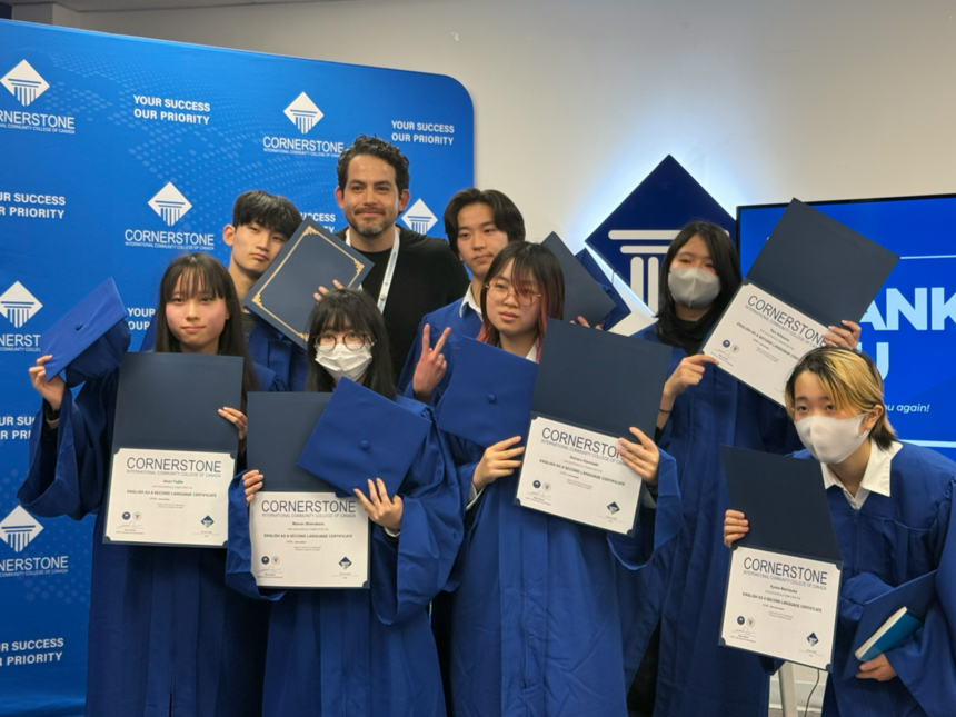 バンクーバーキャンパスに参加したきゃさりんと生徒たち