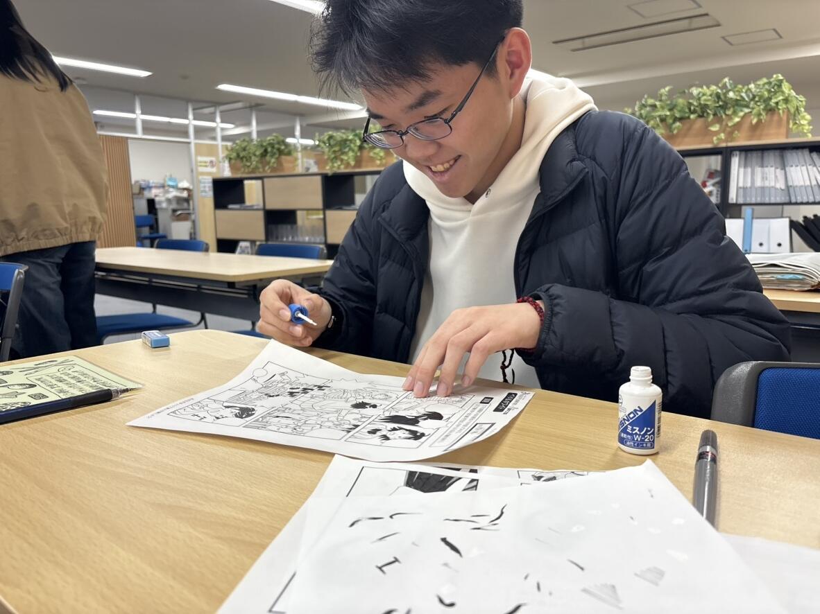 神戸キャンパスのマンガイラストコースの様子