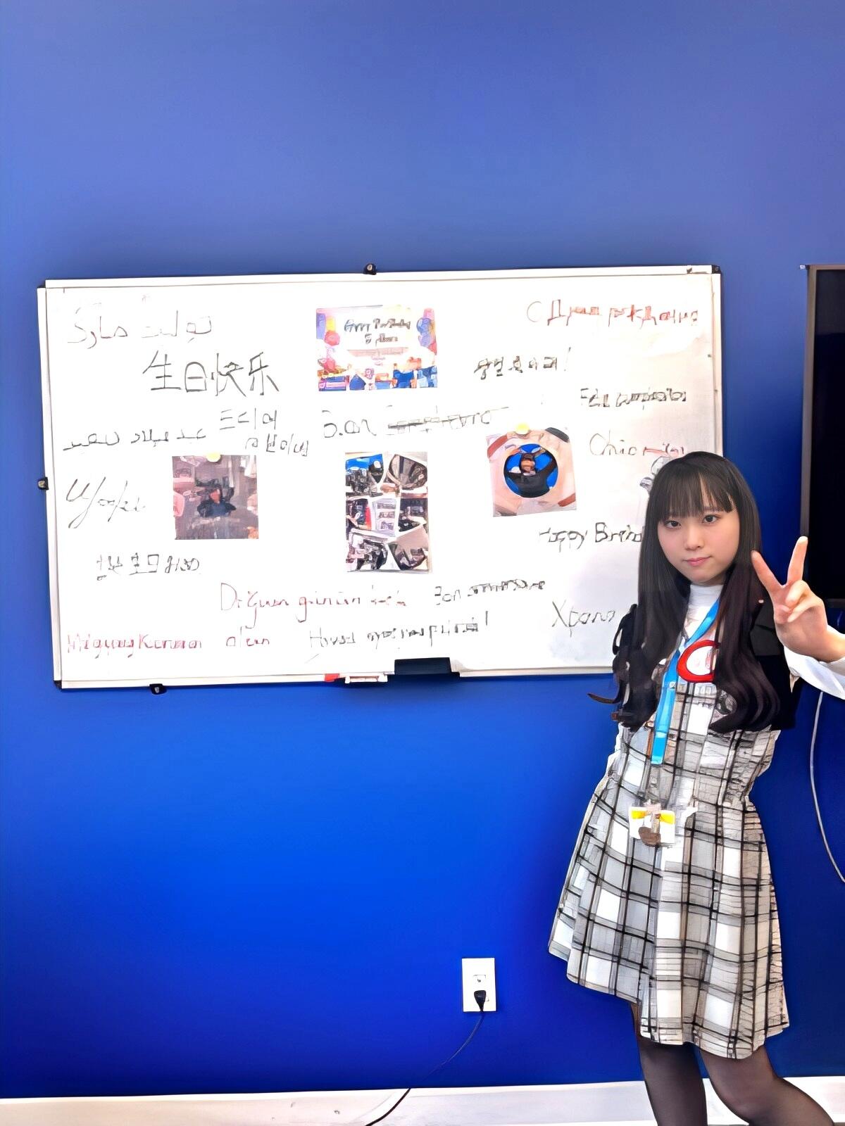 現地で一緒に授業を受けている留学生から誕生日を祝ってもらうという貴重な経験もしていました