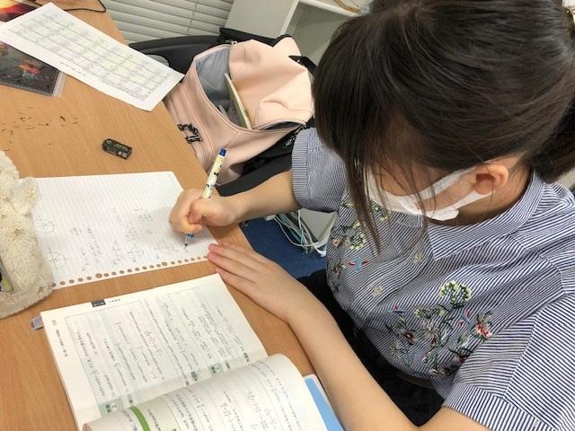 進学コースで勉強中