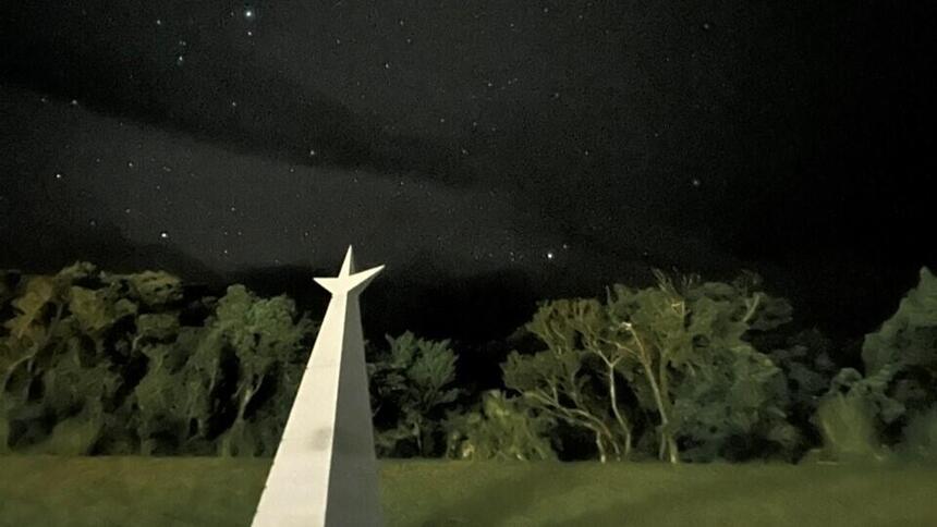 生徒が撮影した夜空