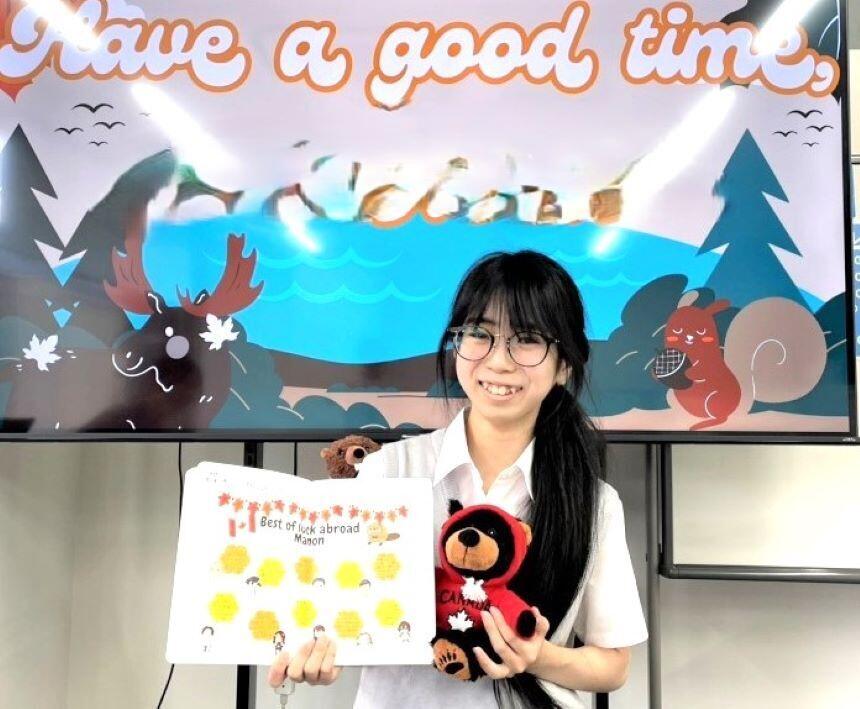 留学へ新たな一歩を踏み出す生徒