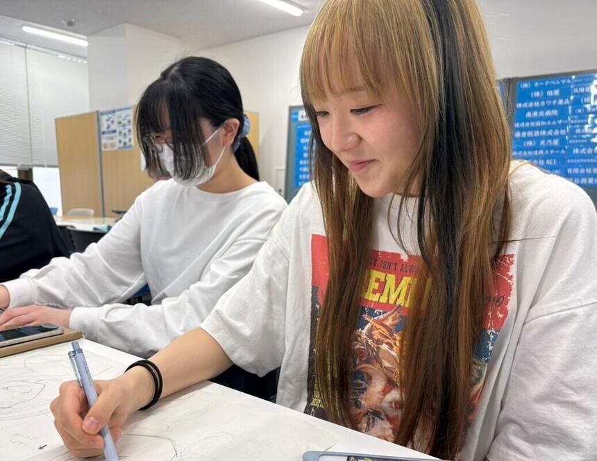マンガイラストコース生の様子