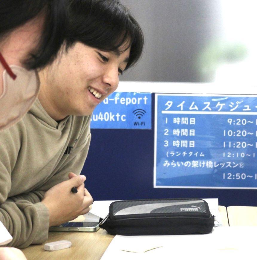 活発な話し合いをしている生徒