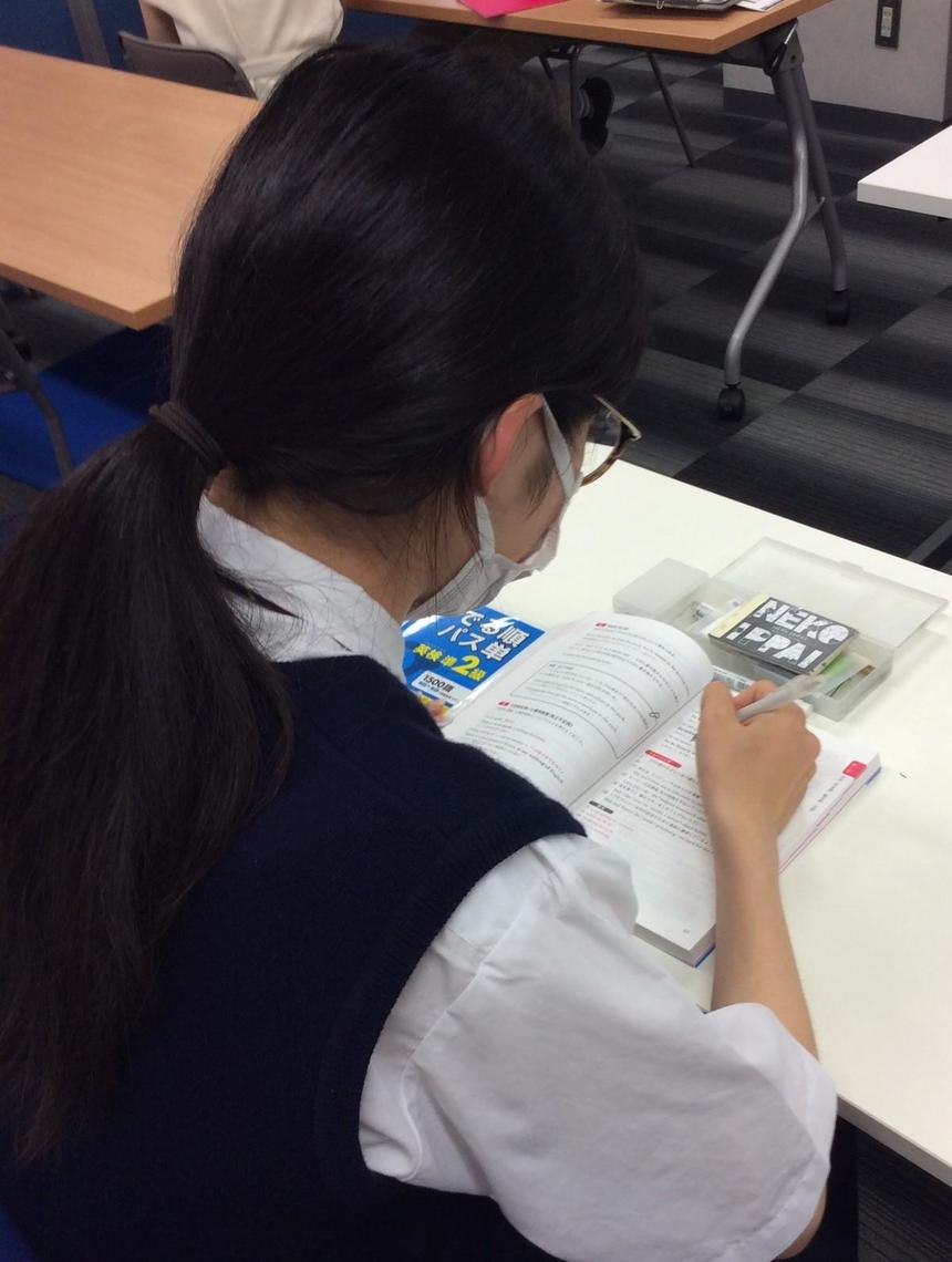 進学コース生徒の学習風景