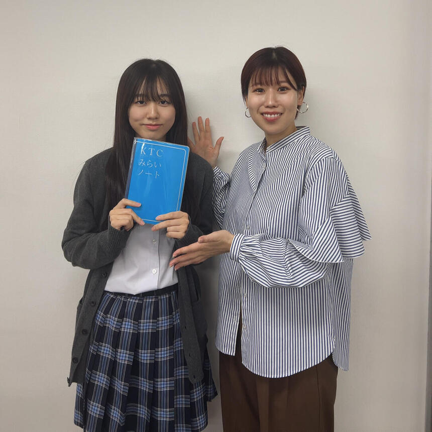 生徒コーチのツーショット写真