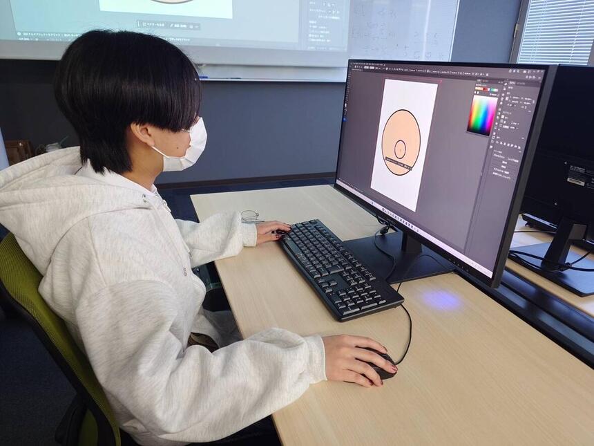 CGデザインの体験中！