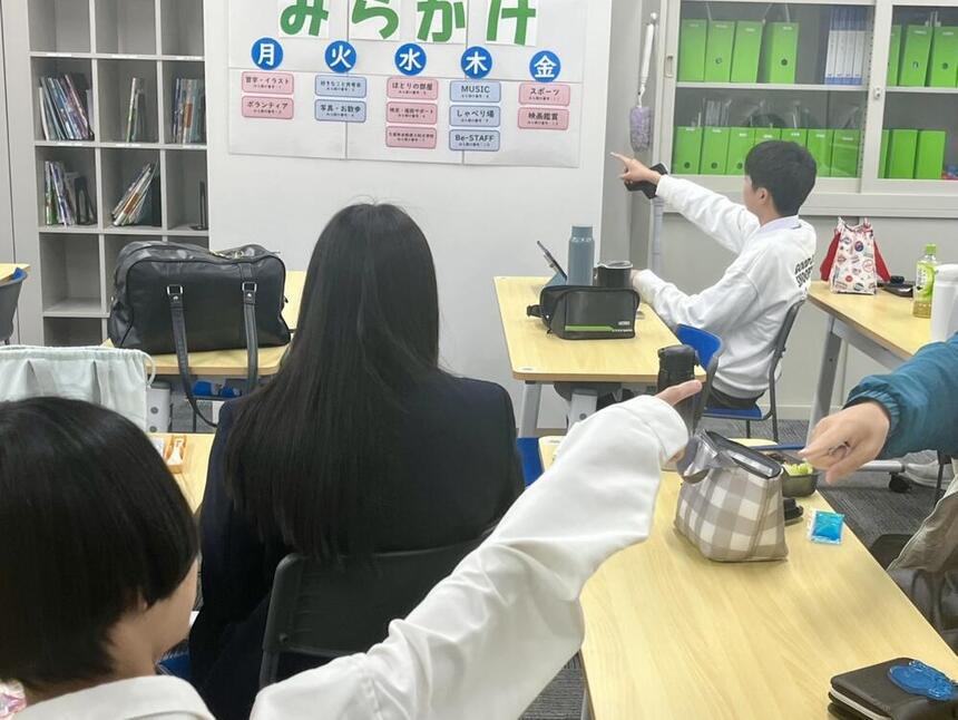 昼休みの様子です
