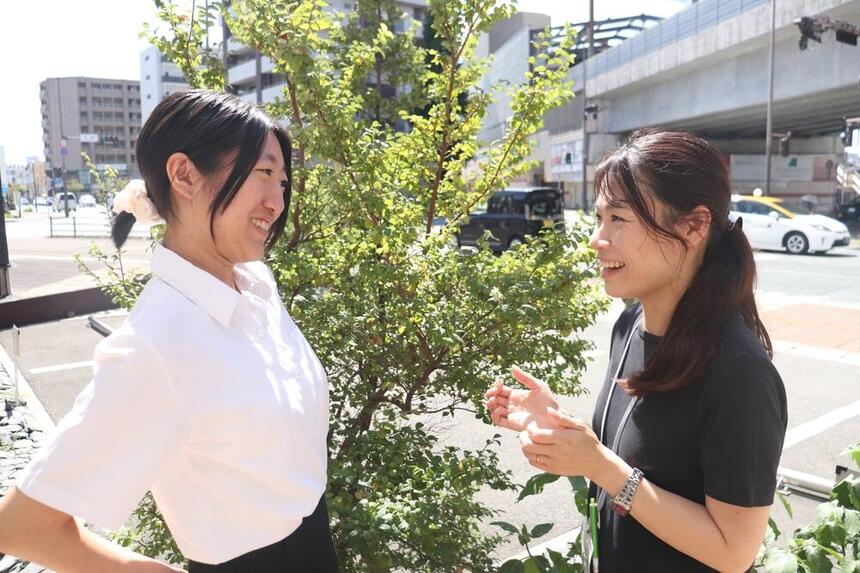 インタビューの様子