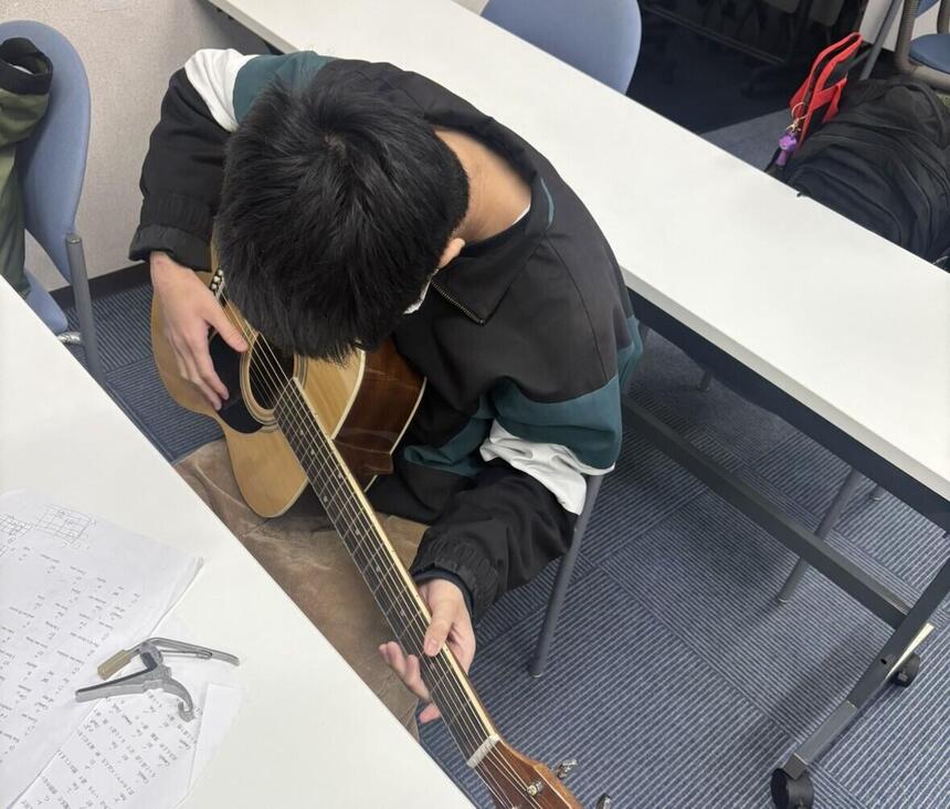 ギター練習風景