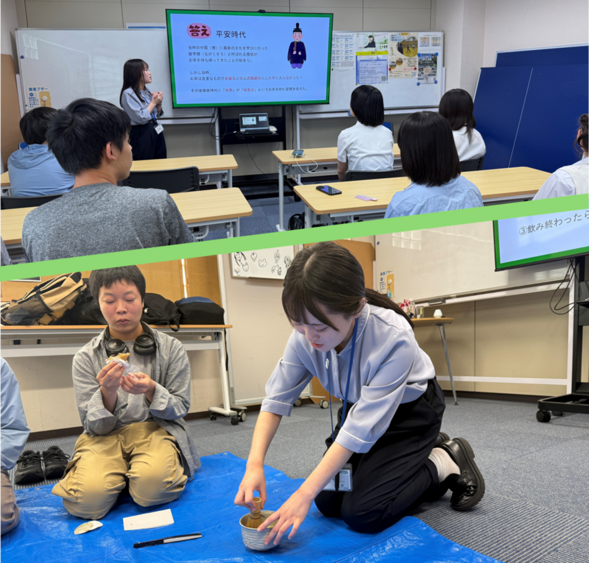 日本文化について学習・はじめて体験としてのお抹茶点て