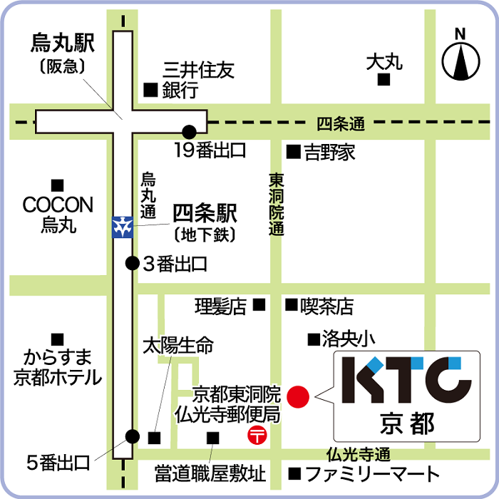 京都キャンパスの地図