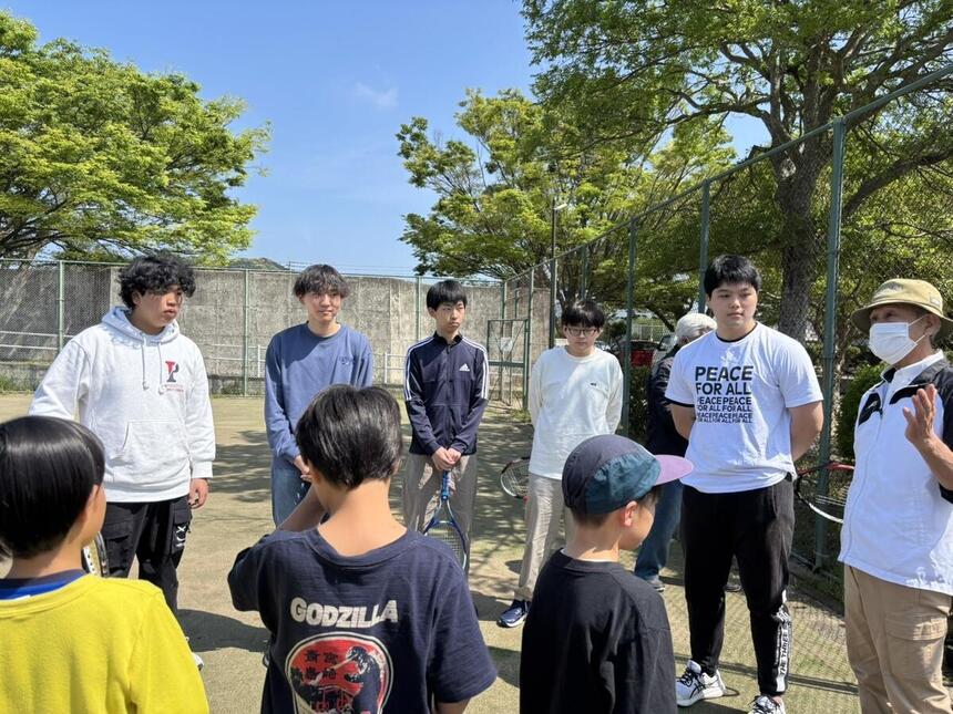 ボランティアに参加した生徒