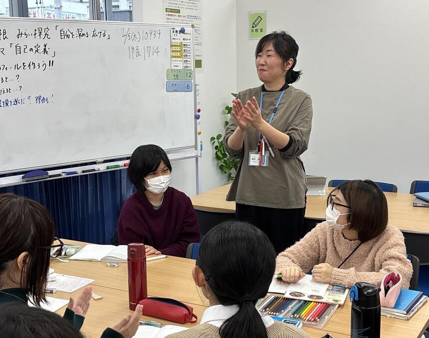 ジブンのことを考える授業の様子