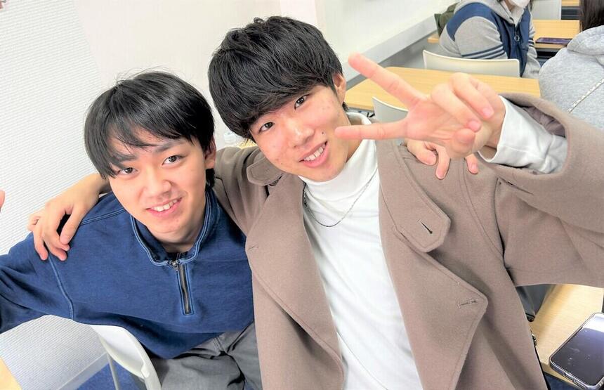 卒業が決まってホッとする3年生