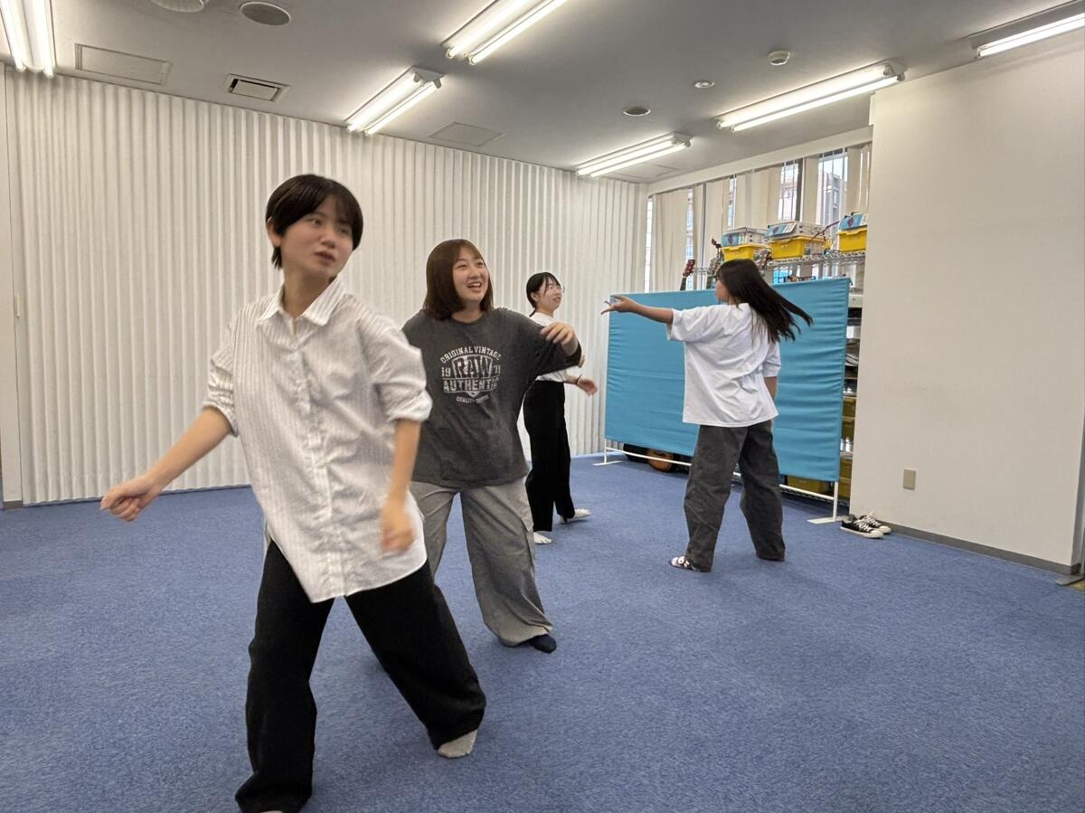夏休み期間中もみんなで集まって練習をしている生徒