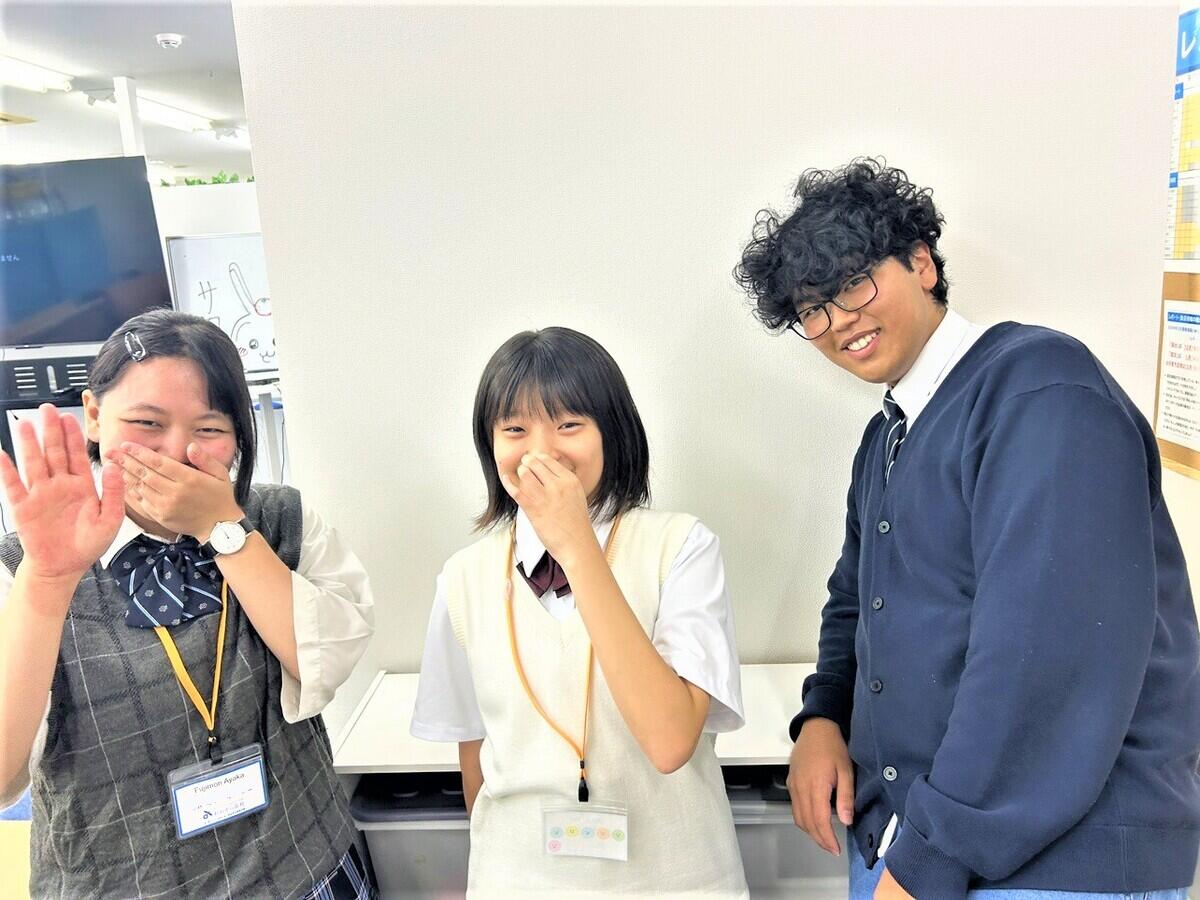 お手伝い生徒として参加してくれた生徒