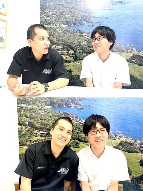 9月末で卒業を迎える予定の生徒とコーチ