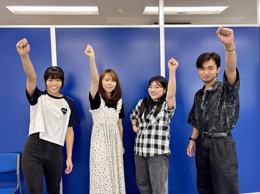 インタビューを受けてくれたFES実行委員の4人