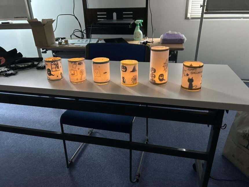 先輩コーチが作成したハロウィンランタン