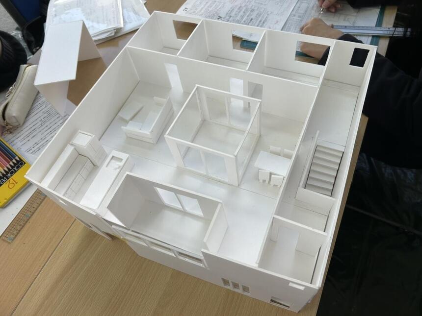 生徒が作成した模型